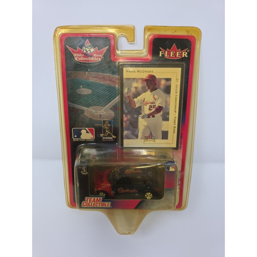 Lot 4 Fleer White Rose MLB Team Collectible Diecast Cars Sealed A-Rod McGwire - Picture 8 of 16